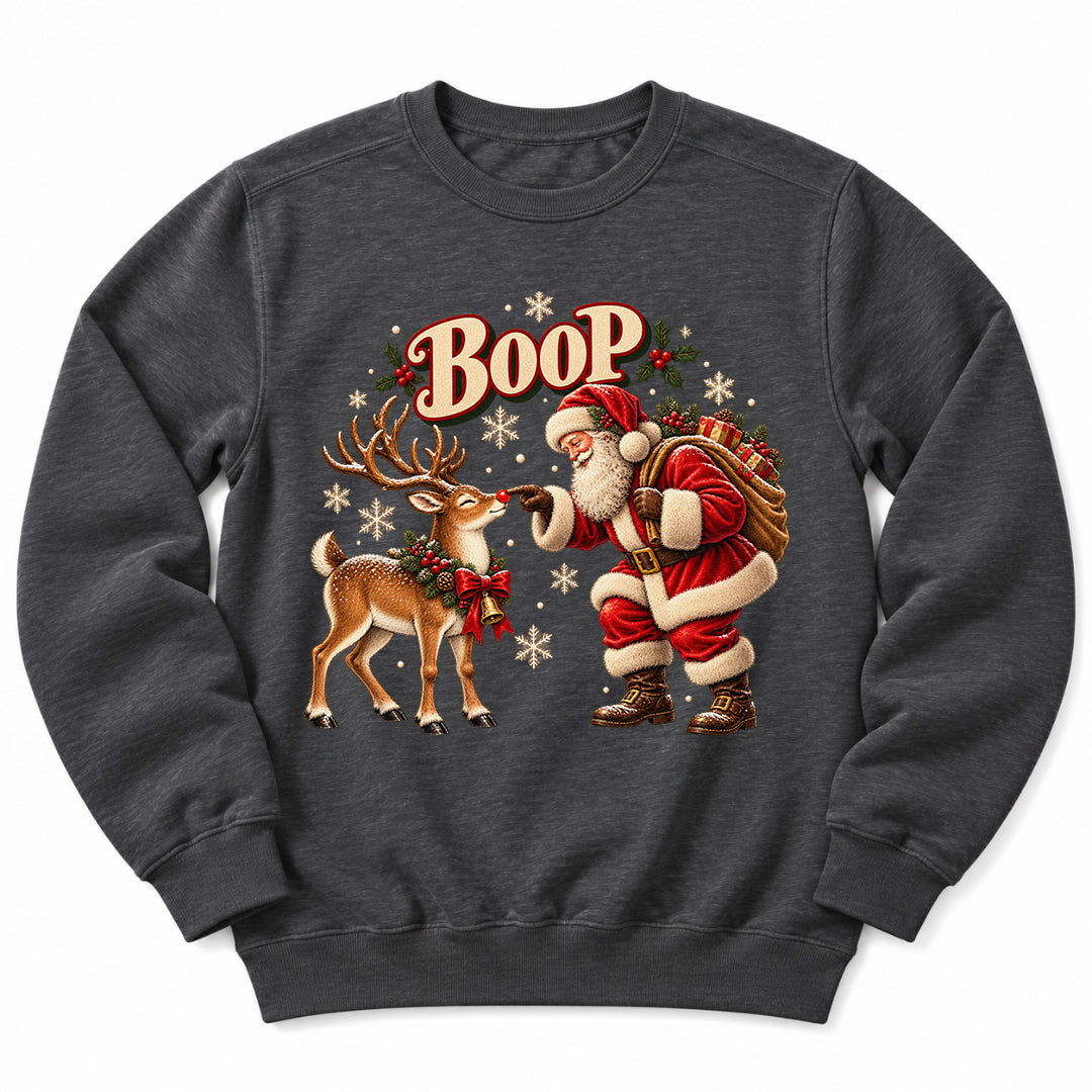 Santa Boo Reindeer Sweatshirt