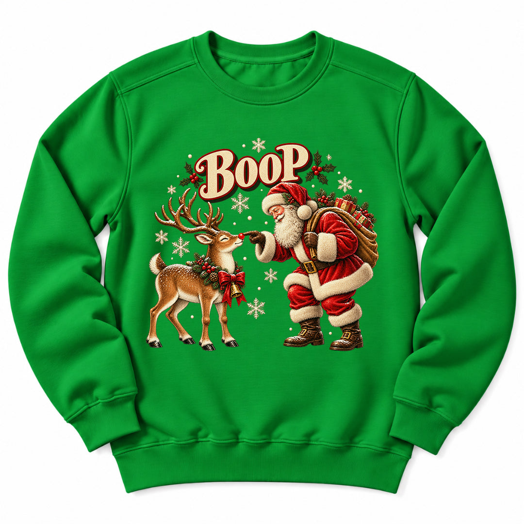 Santa Boo Reindeer Sweatshirt