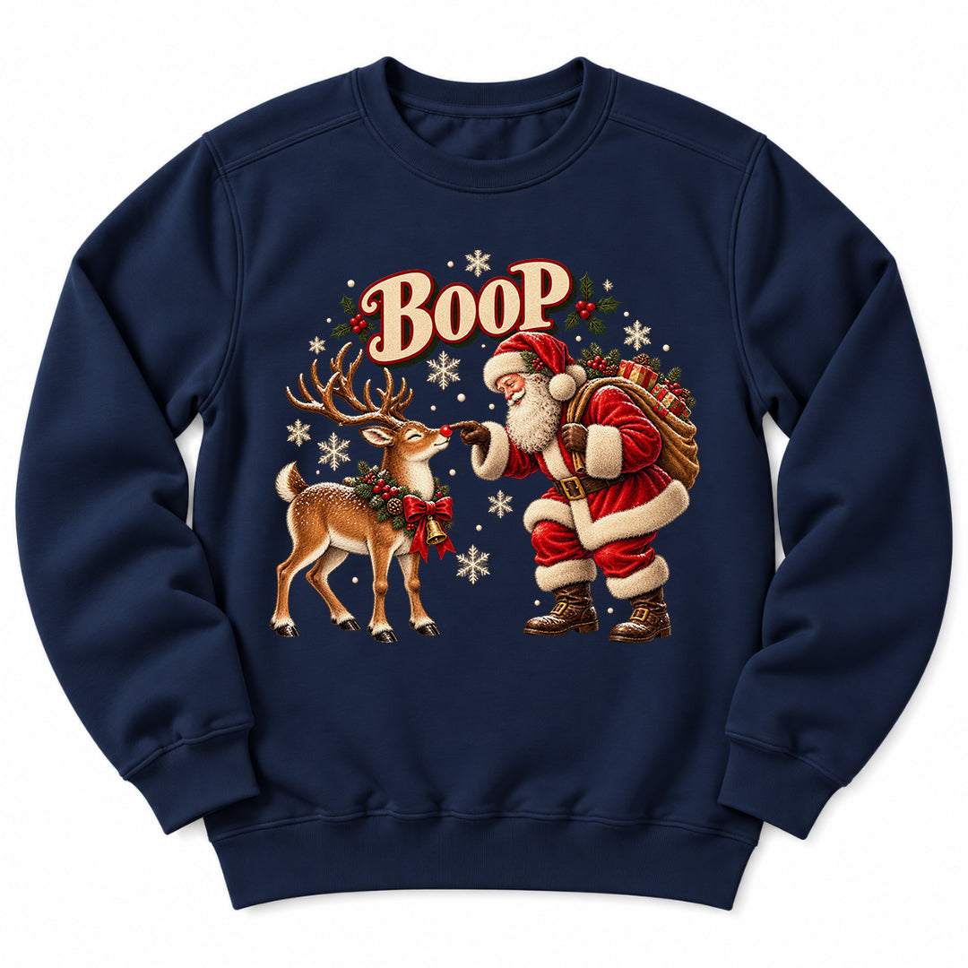 Santa Boo Reindeer Sweatshirt
