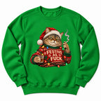 Festive As Fuck Christmas Cat Sweatshirt
