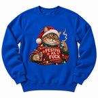 Festive As Fuck Christmas Cat Sweatshirt