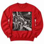 Christmas Cat Snow Selfie Sweatshirt