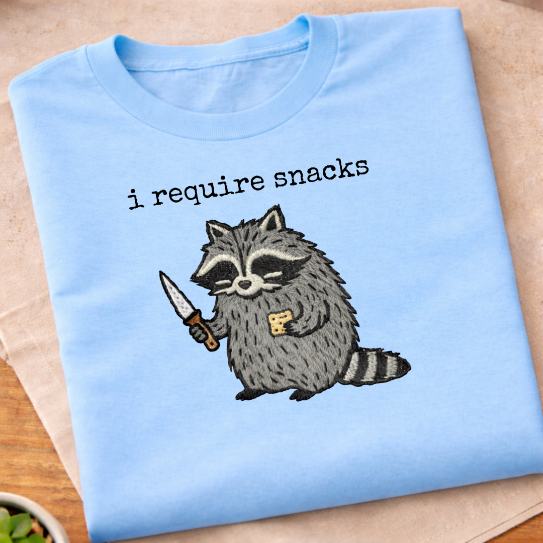 I Require Snacks T-Shirt