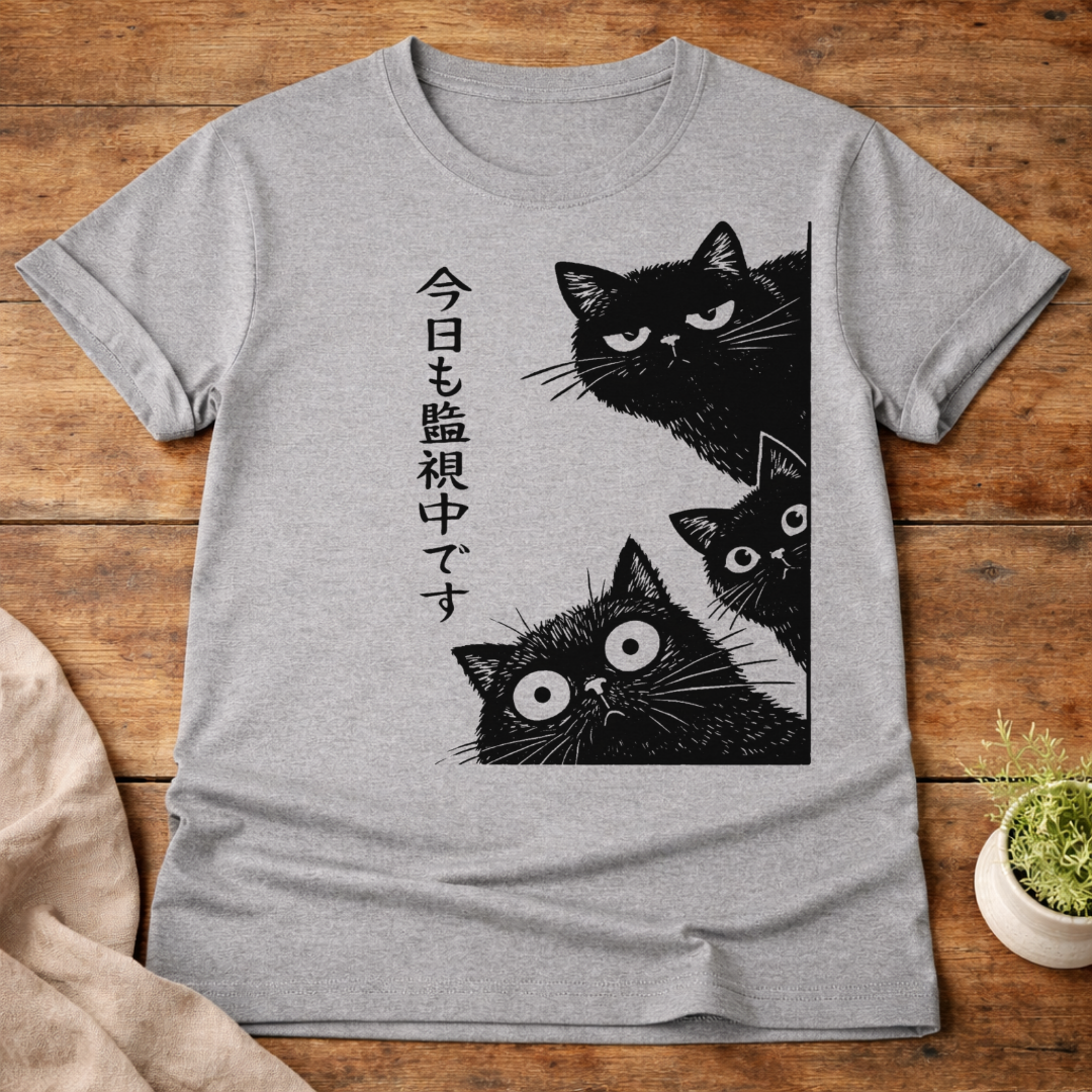 The Cat is Watching Today T-Shirt