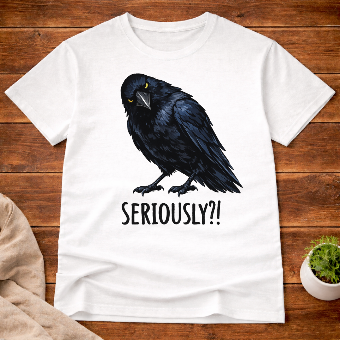 Funny Raven's Question T-Shirt