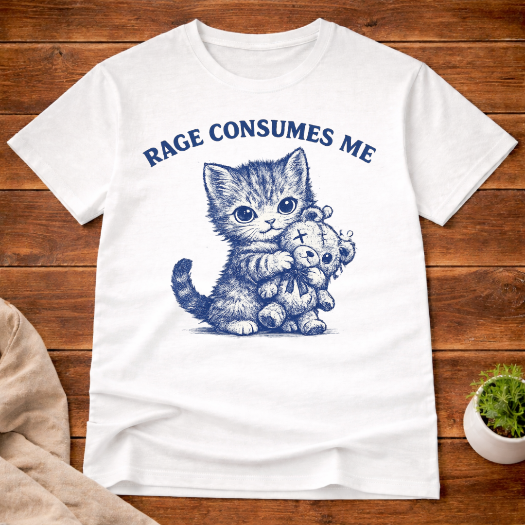 Rage Consumes Me Kitten T-Shirt
